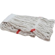 Normadia Yüksek Kaliteli Pamuklu Islak Mop Paspas Ucu Başlığı 25 cm Beyaz