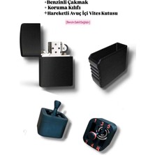 Salıncak Benzinli Çakmak Çakmak Koruma Kılıfı Mini Hareketli Vites Kutusu 3 Lü Set