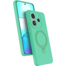 Mey İthalat Mey Ithalat®  Xiaomi Redmi Note 14 4g Regal Magsafe Standlı Kapak - Yeşil