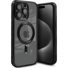 Mey İthalat Mey Ithalat®  iPhone 15 Pro Kılıf Kross Magneticsafe Kapak - Siyah