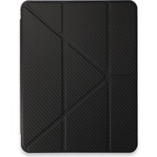 Mey İthalat Mey Ithalat®  iPad Pro 11 (2024) Kılıf Color Karbon Tablet Kılıfı - Siyah