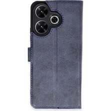 Mey İthalat Mey Ithalat®  Xiaomi Redmi 13 4g Kılıf Trend S Plus Kapaklı Kılıf - Lacivert