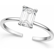 Venüs Design Çelik Tek Taş Yüzük (Ayarlanabilirdir)