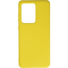 Mey İthalat Mey Ithalat®  Samsung Galaxy S20 Ultra Kılıf Nano Içi Kadife Silikon - Sarı