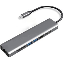 Zenvia Type-C To Hdtv Multifunction Adapter 8 Port Kablo