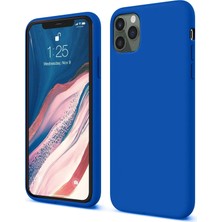 Mey İthalat Mey Ithalat®  iPhone 11 Pro Kılıf First Silikon - Mavi