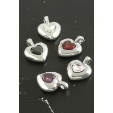 Zero Land Storozde Kalp Zirkon Taşlı Tek Kulplu Aparat 1 Adet-Mor