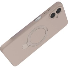 Mey İthalat Mey Ithalat®  Samsung Galaxy A07 4g Regal Magsafe Standlı Kapak - Çöl Titanyum