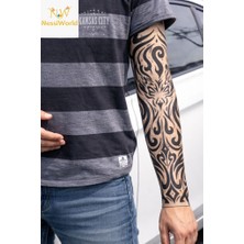 Oyunca Giyilebilir Kol Dövmesi Çorap Dövme 3D Baskılı Kol Bacak Dövme 2 Adet Model 11