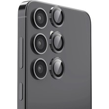 Mey İthalat Mey Ithalat®  Samsung Galaxy S24 Fe Raze Metal Kamera Lens - Siyah