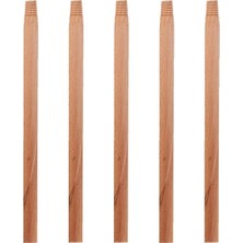 Normadia Gürgen Ahşap Vidalı Fırça Faraş Çeksil Süpürge Sapı 120 Cm, 5 Adet