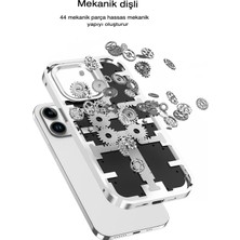 Mey İthalat Mey Ithalat®  iPhone 14 Pro Max Kılıf Mekanik Bumper Kapak - Gold
