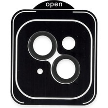 Mey İthalat Mey Ithalat®  Apple iPhone 13 Pvd Metal Kamera Lens - Siyah