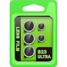 Mey İthalat Mey Ithalat®  Samsung Galaxy S23 Ultra Raze Metal Kamera Lens - Gümüş