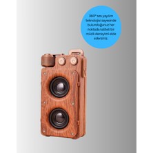 Zenvia Klasik Görünümlü Bluetooth Hoparlör 360 Derece Stereo ve Fm Radyo