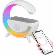 Zenvia Bluetooth Hoparlör G Şekli Atmosfer Akıllı Rgb Lamba Wireless Kablosuz Şarj