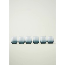 Bella Maison Colored 6'lı Kahve Yanı Su Bardağı Mavi (115 Cc)