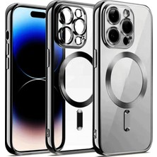 Mey İthalat Mey Ithalat®  iPhone 12 Pro Kılıf Kross Magneticsafe Kapak - Gümüş
