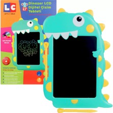 Oyunca LCD Dijital Renkli Dinozor Çizim Tableti 8,5 Inç