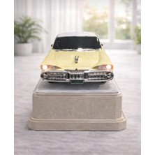 TeknoBeyza Nostaljık Araba Şeklinde Bluetooth Speaker Şarjlı LED Işıklı Kablosuz Hoparlör Fm Radyo Sd Kart USB