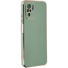 Mey İthalat Mey Ithalat®  Xiaomi Redmi Note 10 Kılıf Volet Silikon - Açık Yeşil