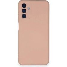 Mey İthalat Mey Ithalat®  Samsung Galaxy A14 4g Kılıf Nano Içi Kadife Silikon - Pudra