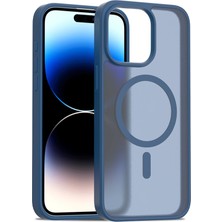 Mey İthalat Mey Ithalat®  iPhone 15 Pro Jota Magsafe Kapak - Lacivert
