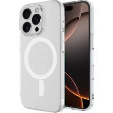 Mey İthalat Mey Ithalat®  iPhone 16 Pro Kılıf Magneticsafe Şeffaf Silikon - Şeffaf
