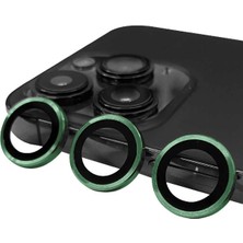 Mey İthalat Mey Ithalat®  iPhone 13 Pro Raze Metal Kamera Lens - Yeşil
