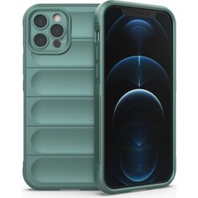 Mey İthalat Mey Ithalat®  iPhone 12 Pro Kılıf Optimum Silikon - Koyu Yeşil