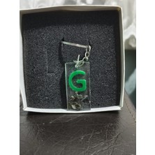 Miina Aksesuar Epoksi Isminize Özel Harf Anahtarlık