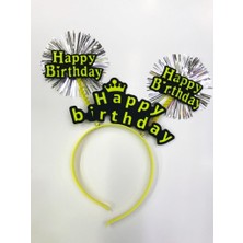Oyunca Happy Birthday Neon Renk Doğum Günü Tacı 12 Adet