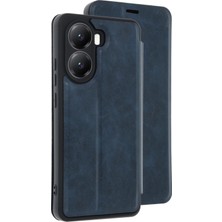 Mey İthalat Mey Ithalat®  Xiaomi Poco X7 Pro Kılıf Flip Cover - Lacivert