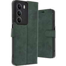 Mey İthalat Mey Ithalat®  Realme C75 4g Trend S Plus Kapaklı Kılıf - Koyu Yeşil