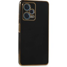Mey İthalat Mey Ithalat®  Xiaomi Redmi Note 12 Pro Plus Kılıf Volet Silikon - Siyah