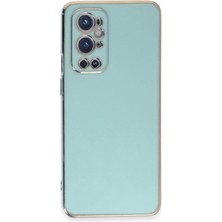 Mey İthalat Mey Ithalat®  One Plus 9 Pro Kılıf Volet Silikon - Açık Yeşil