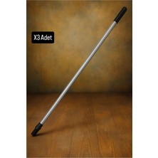 Normadia Çekçekli Süpürge Fırçası ve Mikrofiber Paspas Ucu Seti, 120 cm Alüminyum Sap