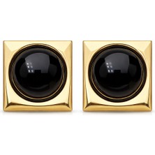 Venüs Design Çelik Siyah Kare Küpe Kadın Kullanıcılar İçin Şık ve Modern Tasarım