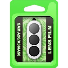 Mey İthalat Mey Ithalat®  Samsung Galaxy A26 Raze Metal Kamera Lens - Gümüş