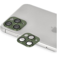 Mey İthalat Mey Ithalat®  iPhone 11 Pro Max Pers Alüminyum Kamera Lens - Yeşil