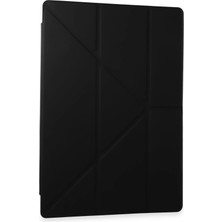 Mey İthalat Mey Ithalat®  Samsung Galaxy Tab A9 Kılıf Kalemlikli Mars Tablet Kılıfı - Siyah