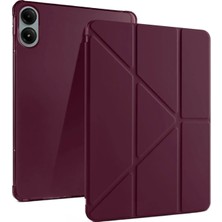 Mey İthalat Mey Ithalat®  Xiaomi Redmi Pad Pro 12.1 Kılıf Kalemlikli Mars Tablet Kılıfı - Mürdüm