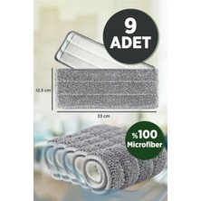 Normadia Tablet Mop Microfiber Yedek Bezleri 9'lu Set, Temiz ve Parlak Zeminler Için