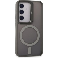 Mey İthalat Mey Ithalat®  Samsung Galaxy S24 Flet Lens Magsafe Kapak - Gri