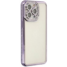 Mey İthalat Mey Ithalat®  iPhone 14 Pro Kılıf Joke Taşlı Silikon - Mor