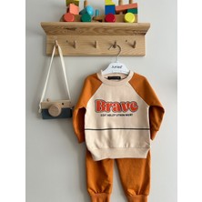 Junies Baby Brave Baskılı Bebek Takımı