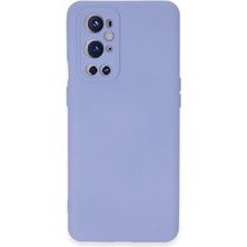 Mey İthalat Mey Ithalat®  One Plus 9 Pro Kılıf Nano Içi Kadife Silikon - Lila
