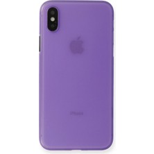 Mey İthalat Mey Ithalat®  iPhone Xs Max Kılıf Pp Ultra Ince Kapak - Mor