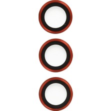 Mey İthalat Mey Ithalat®  Samsung Galaxy S23 Plus Metal Kamera Lens - Kırmızı