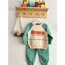 Junies Baby Brave Baskılı Bebek Takımı